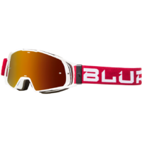 Blur B-20 Goggle Flat Ruby Red/White w/Radium Red Lens