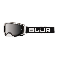 Blur B-40 Goggle Black/White w/Silver Lens