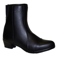 MotoDry Clio Leather Waterproof Black Womens Boots