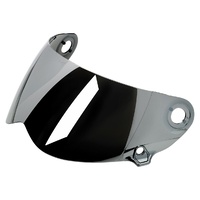Biltwell Flat Visor Shield Chrome Mirror for Lane Splitter GEN2 Helmets