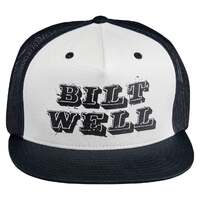 Biltwell Inc. Smudge Snapback Hat Black/White/Khaki