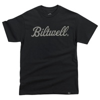Biltwell Script Grey T-Shirt Black