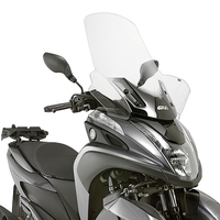 Givi 2120DT Clear Windshield 74 x 63 cm for MBK Tryptik 125 14-17/Yamaha Tricity 125-155 14-23
