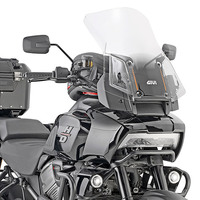 Givi 8400DTD8400KIT Clear Windshield 46 x 49.5 cm & Hardware Kit for Harley-Davidson Pan America 21-23