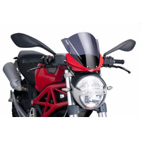 Givi A780 Smoke Windshield 34 x 40 cm for Ducati Monster 696/Monster 1100 08-13/Monster 1100 Evo 11-13