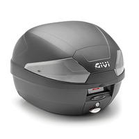 Givi B29NT2 Monolock Tech 29L Black Embossed Top Case w/Smoked Reflectors & Universal Mounting Plate