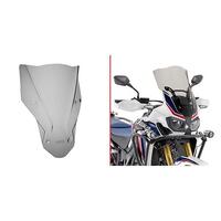 Givi D1144S Smoke Windshield 47.5 x 35 cm for Honda CRF 1000L Africa Twin 16-19/CRF 1000L Africa Twin Adventure Sports 18-19