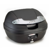 Givi E340NT Vision 34L Monolock Top Case Black Embossed w/Smoked Reflectors & Universal Mounting Plate
