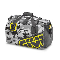 Givi EA115CM Easy-T Large Waterproof 40L Saddle Bag Grey/Yellow Camo