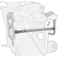 Givi PL1111CAM Side Case Pannier Holder for Honda NC700X DCT 14-15 w/Monokey Cam Side Trekker Outback Cases