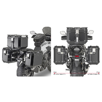 Givi PLO1171CAM PL ONE-FIT Side Case Pannier Holder for Honda CB 500 X 19-23 w/Monokey Cam Side Trekker Outback Cases
