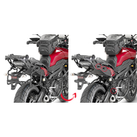Givi PLR2122 Rapid Release Side Case Pannier Holder for Yamaha MT-09 Tracer 15-17 w/Monokey & Retro Fit Cases