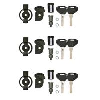 Givi SL103 Black Key Security Lock Set 3 Cases