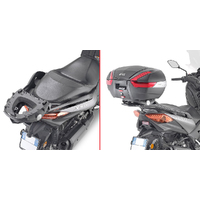 Givi SR2150 Top Case Rear Rack for Yamaha X-Max 125 18-22/X-Max 300 17-22/X-Max 400 18-21 w/Monolock or Monokey Top Case