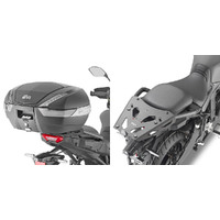 Givi SRA2159 Aluminum Top Case Rear Rack for Yamaha Tracer 9/Tracer 9 GT/Tracer 9 GT+ 21-23 w/Monokey Top Case