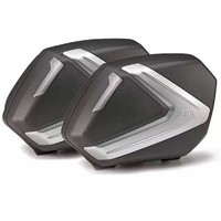 Givi V37NT V37 Tech Monokey 37L Side Cases Black w/Matte Silver Central Insert & Smoked Reflectors