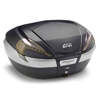 Givi V56NNT V56 MAXIA4 Monokey Tech 56L Top Case Black w/Black Cover/Carbon Look Inserts & Smoked Reflectors