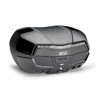 Givi V58NNT V58 MAXIA5 Monokey Tech 58L Top Case Black w/Glossy Black Four Covers & Transparent Reflector