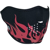 Zanheadgear Half Face Red Flames Neoprene Mask