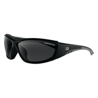 Bobster Rider Sunglasses Matte Black w/Smoke Lens