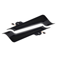 Custom Dynamics LED Fascia Panels w/Red Run/Brake &Amber Turn w/Smoke Lens & Black Housing for Street Glide/Road Glide/Road King Special 14-Up
