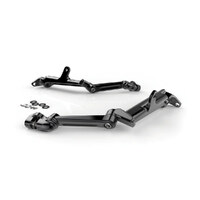 Ciro3D CIR-60120 Extended Length Frame Mounted, Adjustable Cruise Arm Highway Peg - Black. Fits Touring 2009up