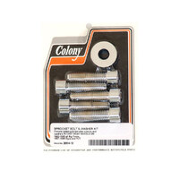 Colony Machine CM-2054-10 7/16-14 x 1-3/4" Rear Pulley/Sprocket Bolts Chrome