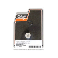 Colony Machine CM-2073-2 Allen Head Oil Pump Plug Chrome for Big Twin 81-99