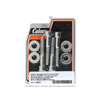 Colony Machine CM-2088-8 Allen Head Caliper Mount Bolt & Washer Kit Chrome for Front on Big Twin 72-80 & Rear on Big Twin 73-80