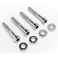 Colony Machine CM-2088-8 Allen Head Caliper Mount Bolt Washer Kit Chrome for Front on Big Twin 72-80 & Rear on Big Twin 73-80