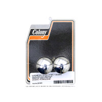 Colony Machine CM-2119-2 Engine Mount Bolt Covers Chrome for Softail 00-17