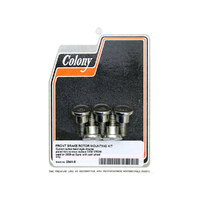 Colony Machine CM-2341-5 Front Disc Rotor to Hub Bolt Kit Chrome for Dyna 06-17/V-Rod 02-17