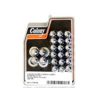 Colony Machine CM-7137-22 Acorn Rocker Box Nuts Chrome for Big Twin 66-84