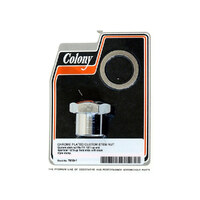 Colony Machine CM-7619-1 Stem Nut Chrome for FX 71-Up/Sportster 79-21
