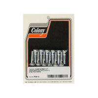 Colony Machine CM-8149-12 Slotted Cam Cover Bolts Chrome for Big Twin 36-69