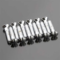Colony Machine CM-8149-12 Slotted Cam Cover Bolts Chrome for Big Twin 36-69