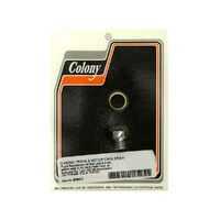 Colony Machine CM-8494-1 Transmission/Motor Case & Oil Tank Drain Plug Chrome for Big Twin 65-Up/Sportster 67-21