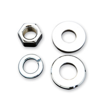 Colony Machine CM-8715-4 Rear Axle Nut Washer Kit Chrome for Big Twin 73-Up/Sportster79-Up