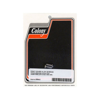 Colony Machine CM-8764-2 Points Cover Bolts Chrome for Big Twin 70-78