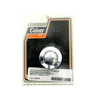 Colony Machine CM-8776-2 Primary Filler Cap and Clutch Adjusting Hole Cap Chrome for XLH 85-90