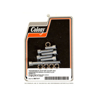 Colony Machine CM-8907-5-P Polished Allen Head Transmission Shifter Cover Speed Sensor Bolts for Softail 87-97/FX/FL 87-97