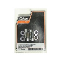 Colony Machine CM-9932-8-P Intake Manifold Bolt Kit for Big Twin/Sportster 95-06 w/CV Carburettor