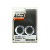 Colony Machine CM-9964-2 Fork Tube Bolt Washer Chrome