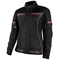 MotoDry 4 Seasons Black/Grey/Magenta Womens Textile Jacket