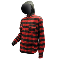 MotoDry Hunter All-Year Black/Red Textile Jacket w/Detachable Hood