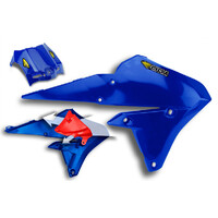 Cycra Powerflow Radiator Shrouds Blue for Yamaha YZ250F 14-18/YZ450F 14-19/WR250F 15-20/WR450F 15-17