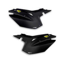 Cycra Side Number Panels Black for Honda CRF250R 14-17/CRF450R 13-16