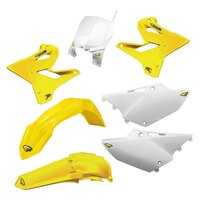 Cycra Powerflow Plastics Body Kit Lighting Gold/White for Yamaha YZ125 15-20/YZ250 15-18/YZ250X 16-20