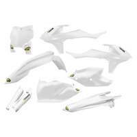 Cycra Powerflow Plastics Body Kit White for KTM SX/SX-F/XC-F 16-20