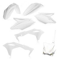 Cycra 5 Piece Replica Plastics Kit White for Kawasaki KX250 17-20